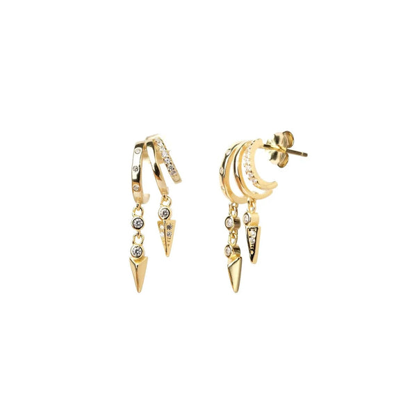 Mineral & Matter Pleiades Faux Triple Hoop Earrings