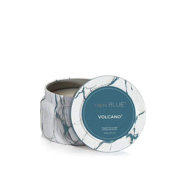 Capri Blue Volcano Modern Marble Printed Travel Tin Candle, 8.5 oz