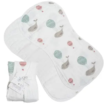ali+oli Bamboo Muslin Burp Cloth Set 2-Pack